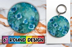 Blossom Bliss Sublimation Round Design Spring PNG Product Image 1