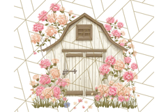 Vintage Cottagecore Barn PNG Clipart, Farmhouse Style Product Image 5
