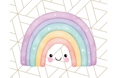 Kawaii Weather Clipart PNG, Cute Pastel Weather Icons Product Image 5