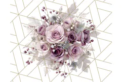 Whimsy Winter Florals Clipart PNG, Christmas Png Clipart Product Image 5