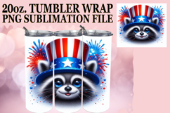 Cozy Sunsets 20oz tumbler wrap, USA Animals Product Image 1