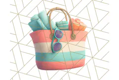 Coral and Aqua Summer Clipart PNG Pastel Tropical Icons Product Image 5