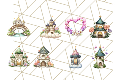 Princess Castle Clipart PNG, Enchanted Garden Artwork Product Image 5