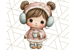 Cozy Cookie Village Clipart, Gingerbread Holiday PNG Product Image 5