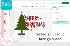 Merry Christmas SVG cut file easy to weed Product Image 4