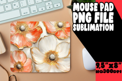 BLISSFUL MOUSE PAD INSPIRATIONAL DESIGN, 3D Flower Product Image 1