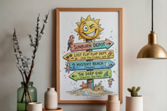 Summer Beach Signspot Clipart Product Image 5