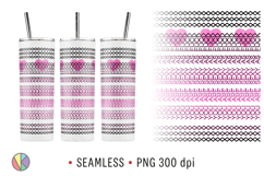 2 Adults Love Hidden Message Patterns - 20oz Skinny Tumbler. Product Image 3