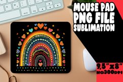 Celestial Eclipse: Sublimation Mouse Pad Art on Black Product Image 1