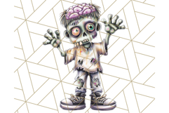 Bold Zombie Clipart PNG, Creepy Halloween Clip Art Product Image 5