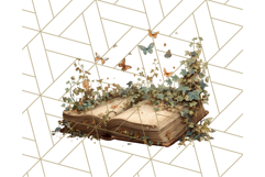 Cottagecore Butterfly and Book PNG Clipart Reading Elements Product Image 5