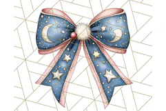 Muted Cozy Christmas Bows PNG Clipart, Winter Holiday Png Product Image 5