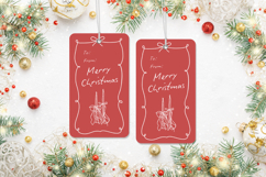Editable Christmas Hang Tag Canva Template - 3 Product Image 3