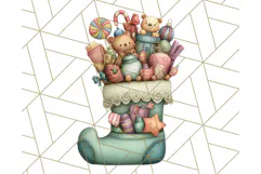 Christmas Whimsy Clipart, Holiday Kids PNG Graphics Product Image 5