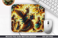 Mouse Pad Sublimation, Jesus Mouse Pad PNG Design Product Image 1