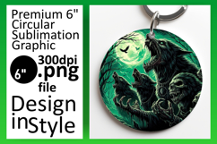 Vibrant Circle PNG Sublimation Design , Horror Halloween Product Image 1