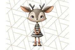 Cute Animals in Jail Clipart PNG, Funny Prisoner Critters Product Image 5