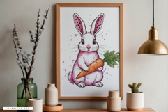 Whimsical Easter Bunny Clipart Product Image 7
