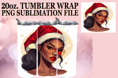 Enchanted reflections 20oz tumbler wrap, Xmas Girl Product Image 1