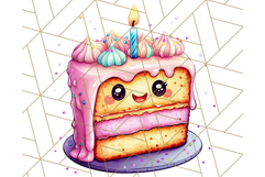 Sweet Treat Face PNG Clipart, Cute Kawaii Dessert Art Png Product Image 5