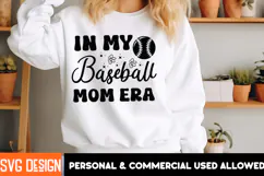 In My Baseball Mom Era SVG Design,Mother's Day SVG Design 