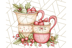 Christmas Cottagecore Kitchen Clipart PNG, Holiday Decor Product Image 5