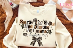 Sorry I’m Late His Timing Not Mine PNG | Christian Quote Png Product Image 5