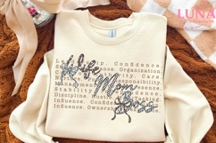 Mom Wife Boss png, Mom png, leopard mama png, Funny Saying Product Image 4