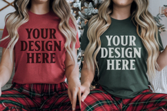 Christmas Comfort color Couple Mockup , Couple mockup Product Image 1