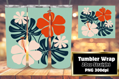 20oz Tumbler Template for Unique Gifts , Flowers Product Image 1