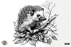 Black and White Halloween Autumn Clipart Product Image 1