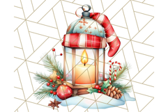 Vintage Christmas Clipart PNG, Cute Animals Holiday Elements Product Image 5