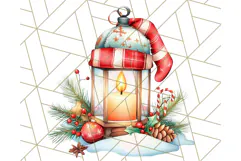 Vintage Christmas Clipart PNG, Cute Animals Holiday Elements Product Image 5