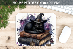 Cat Mouse pad Sublimation - Halloween Animal PNG Design Product Image 1