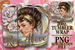 Timeless charm 20oz tumbler wrap, Woman Product Image 1