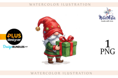 Watercolor Christmas gnomes, Christmas Gnomes Product Image 1