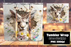 Tumbler Wrap: Springtime 3D Wall Hole with Animals Product Image 1