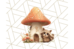 Whimsical Woodland Animal Village PNG Clipart Fantasy Forest Product Image 5