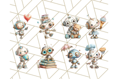 Robot Clipart, Soft Realistic Full Body Robot PNG Images Product Image 5