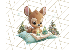 Santa’s Pajama Day Clipart, Cute Christmas Bedtime PNG Product Image 5