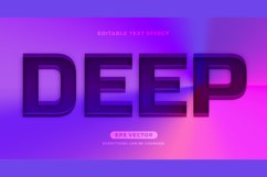 Deep editable text effect style vector Product Image 1