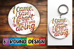 Whimsical Round Design Ornaments PNG, Sarcastic Quote Product Image 1