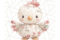 Pink Floral Stuffed Animal Clipart PNG, Cute Stuffed Animals Product Image 5