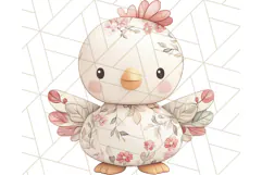Pink Floral Stuffed Animal Clipart PNG, Cute Stuffed Animals Product Image 5