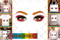 Cozy TSHIRT Gift Ideas PNG, Woman Eyes Product Image 1