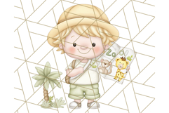 Tiny Zoo Friends Clipart, Cute Cartoon Zoo Animals PNG Product Image 5