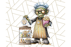Spooky Carnival Characters Clipart PNG, Halloween Clipart Product Image 5