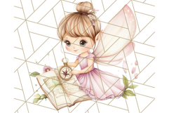 Bookish Fairy PNG Clipart, Whimsical Reading Elements Png Product Image 5