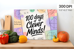 100 days of school Cutting Board PNG Design, Teacher PNG Product Image 1
