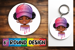 Unique Circle Designs for Gifts PNG, Black Woman Product Image 1